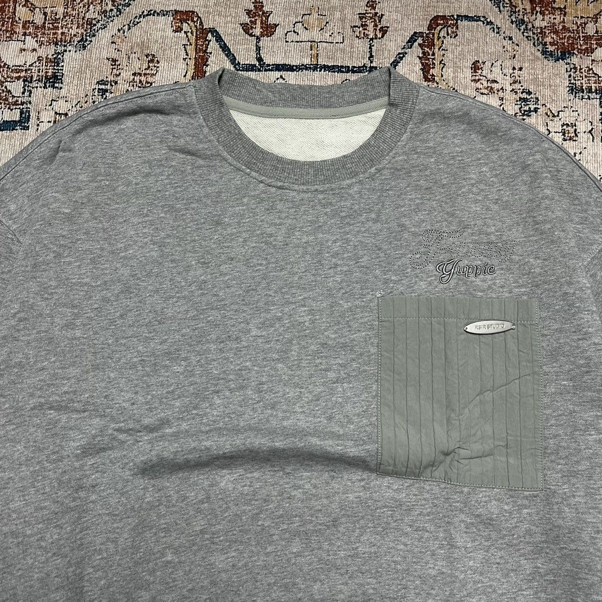 Japanese Brand Japanese Brand Simple Emboss Single Pocket Sweatshirt Size US XXL / EU 58 / 5 - 3 Thumbnail