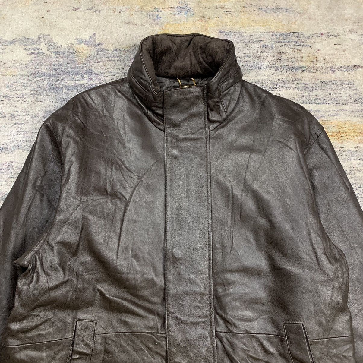 Balmain × Vintage Vintage 90s balmain paris coat leather jacket Size US M / EU 48-50 / 2 - 3 Thumbnail