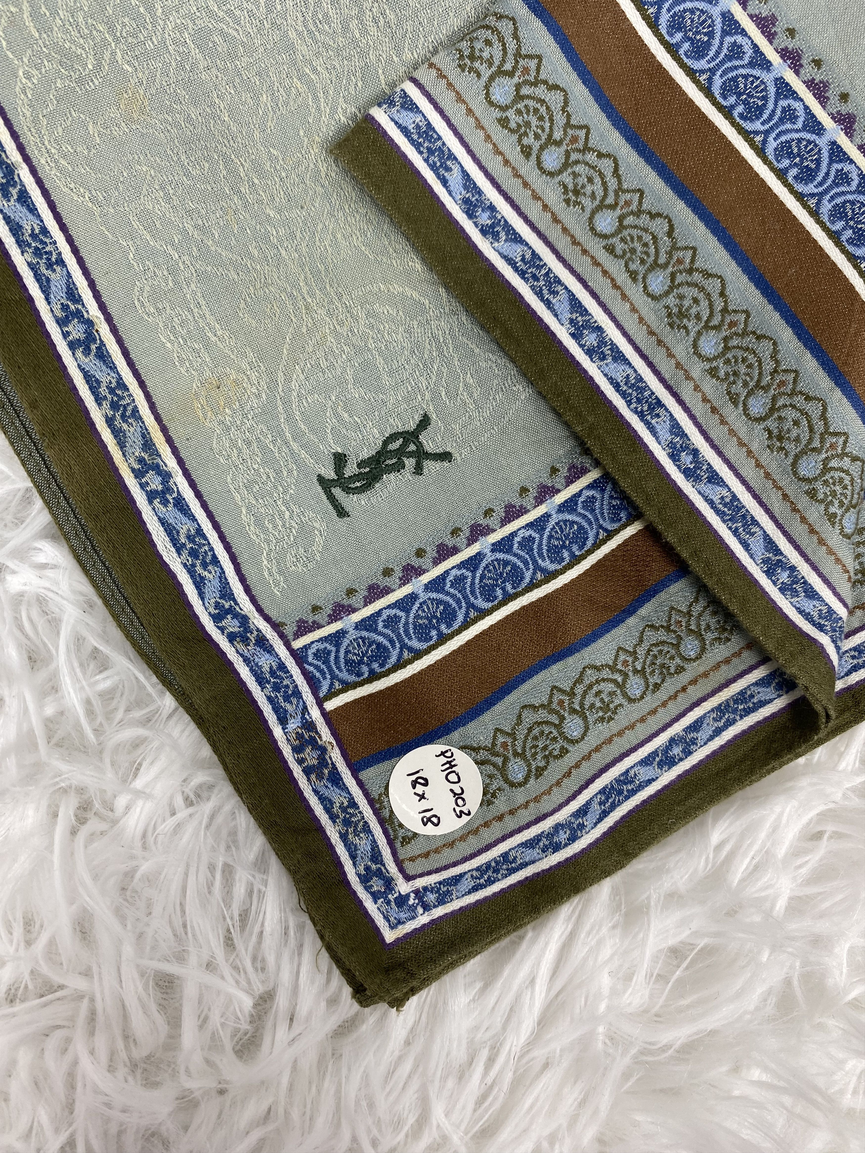 Vintage × Yves Saint Laurent Vintage Yves Saint Laurent Handkerchief Neckerchief PH0203 Size ONE SIZE - 3 Thumbnail