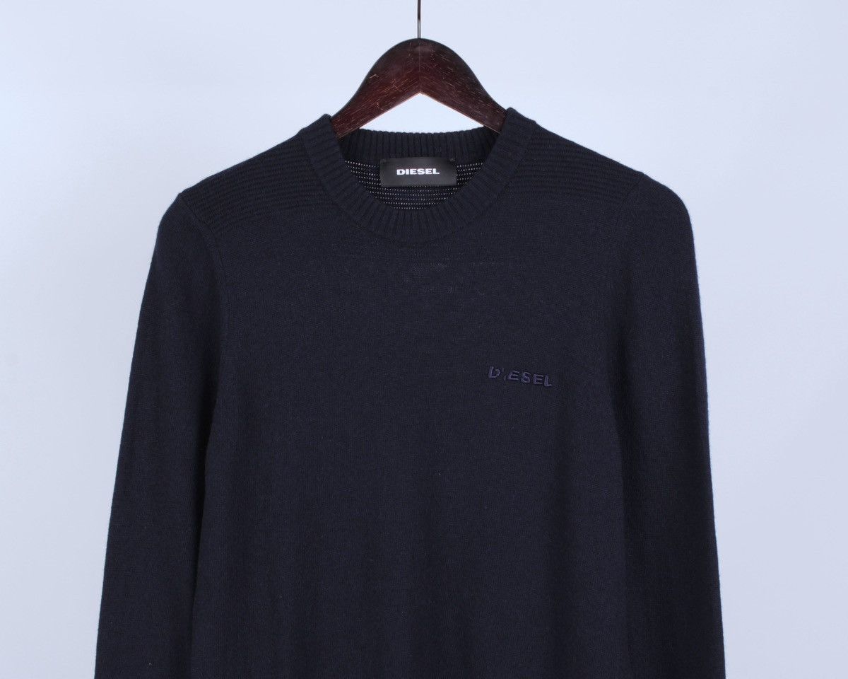 Diesel DIESEL Wool Navy Blue Pullover Sweater Jumper Size US S / EU 44-46 / 1 - 2 Thumbnail