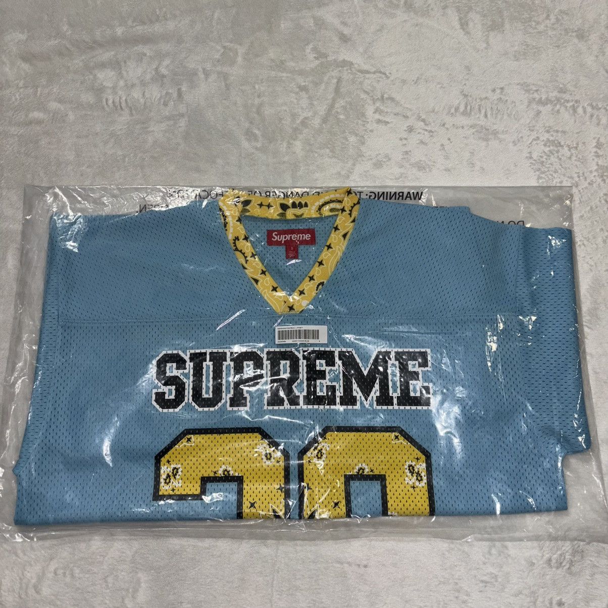 Supreme Bandana Football Jersey blue シャツ Supreme Bandana