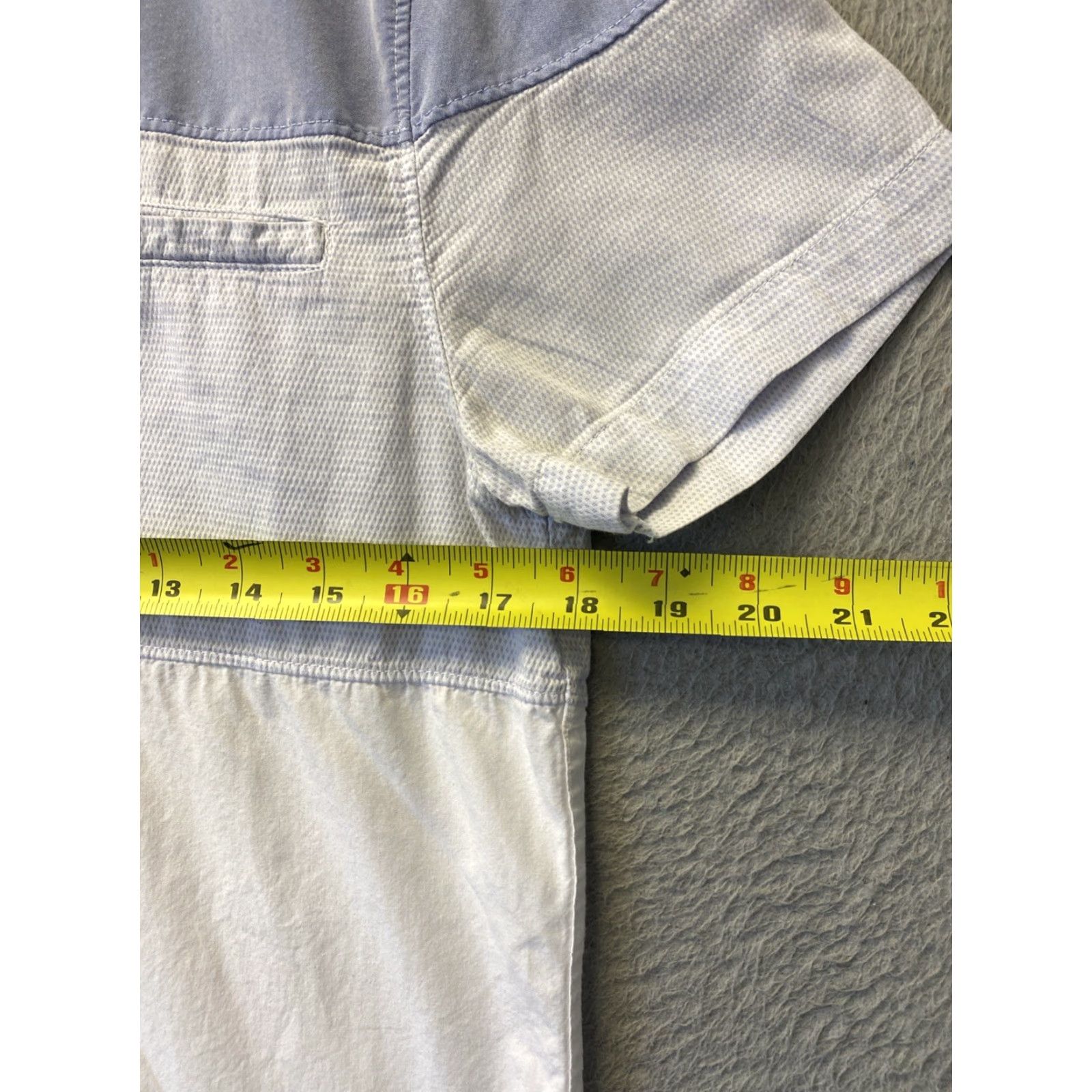Gap GAP Shirt Men S Blue Colorblock Short Sleeve Button-Up Cotton Slim Fit Regular Size S Mens Size US S / EU 44-46 / 1 - 4 Thumbnail