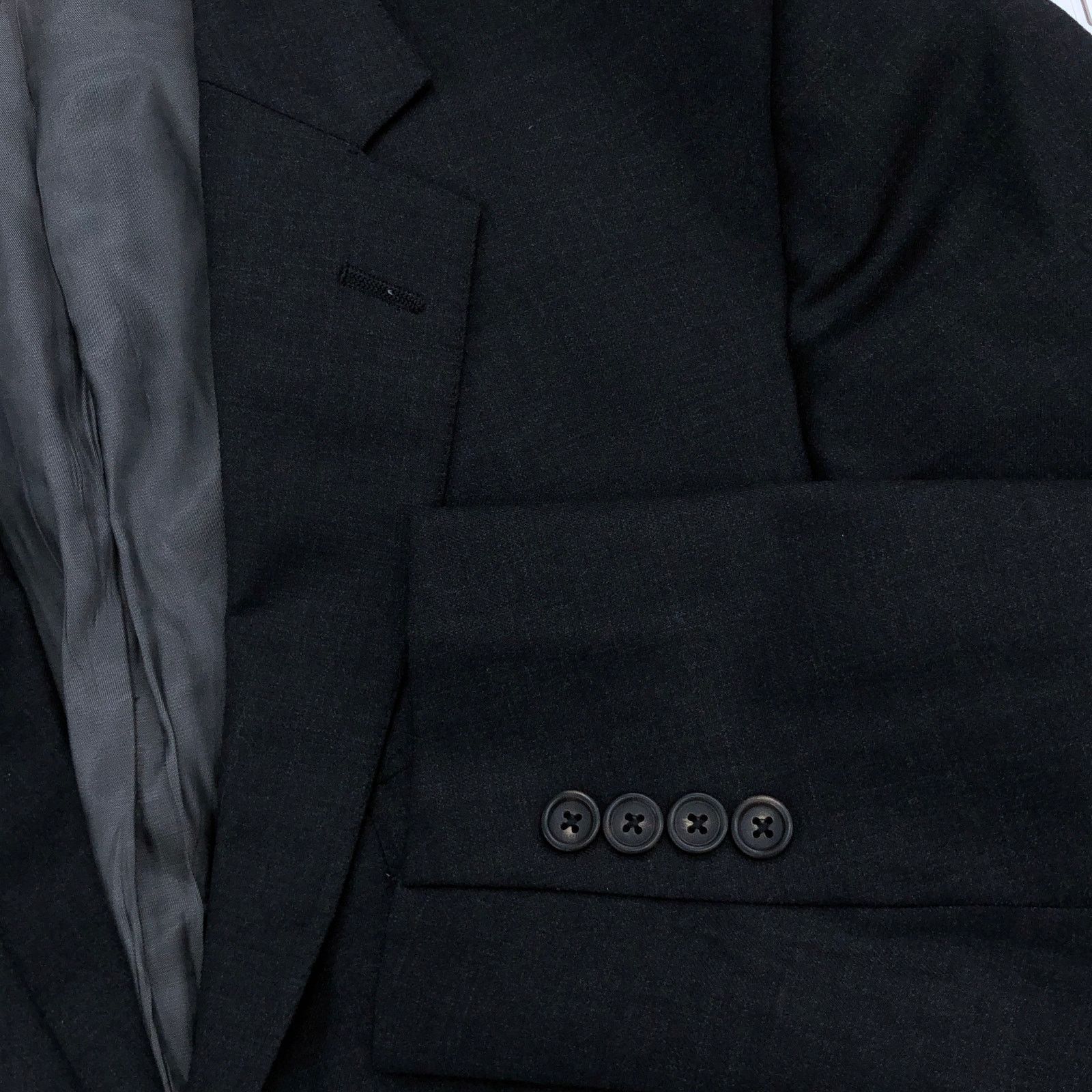 Hart Schaffner Marx Hart Schaffner Marx Mens 44R Sport Coat Gray 2 Button USA Size 44R - 20 Thumbnail