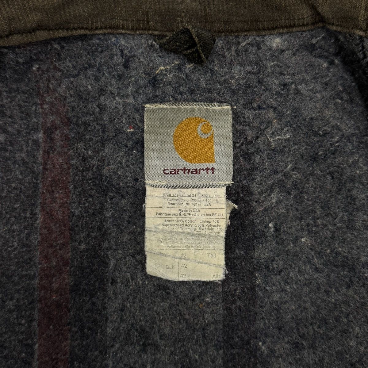 Carhartt Vintage Carhartt Jacket Thrashed Sun Faded Size US L / EU 52-54 / 3 - 13 Thumbnail