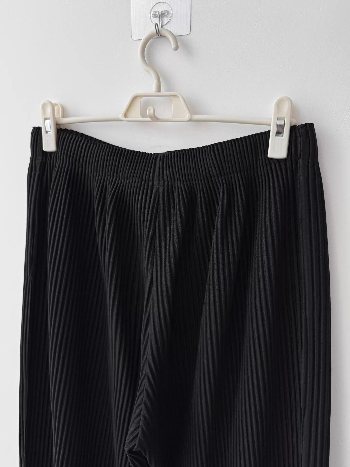 Homme Plisse Issey Miyake Homme Plissé Issey Miyake Black Wide-Leg Pants 3 Size US 34 / EU 50 - 5 Thumbnail