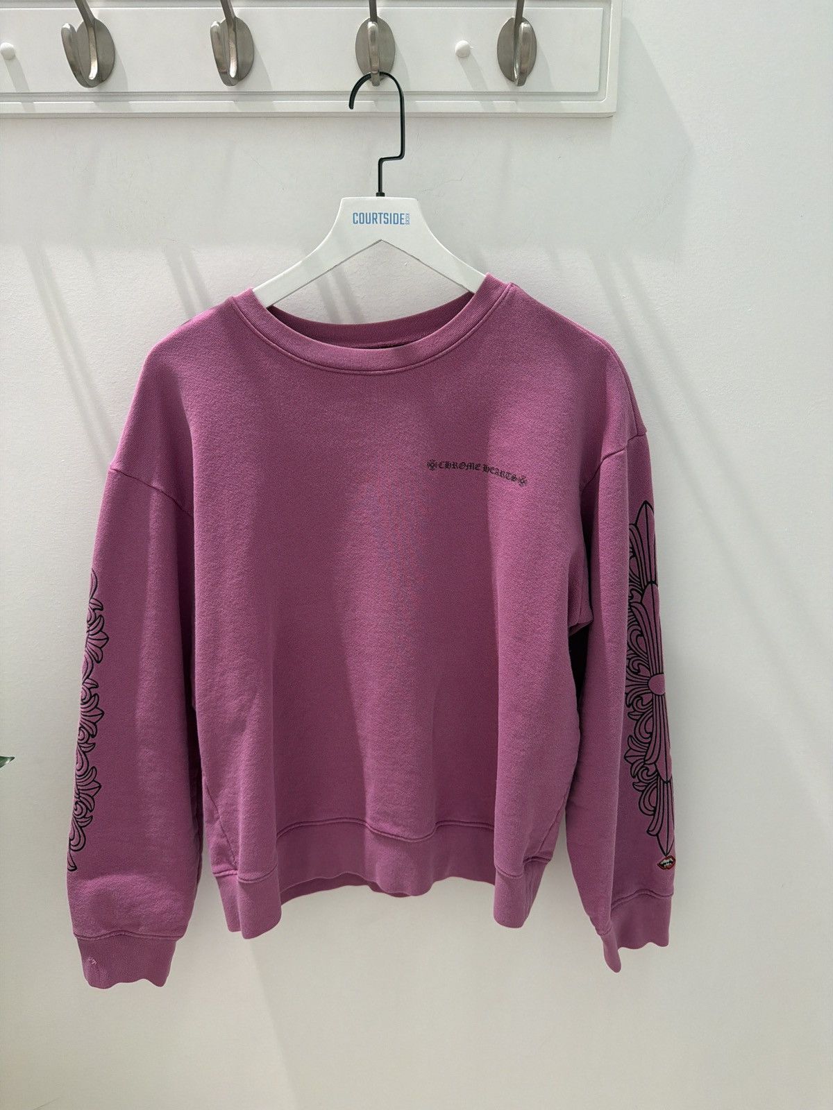 Chrome Hearts Chrome Hearts Matty Boy Web Purple Crewneck Size US L / EU 52-54 / 3 - 1 Thumbnail