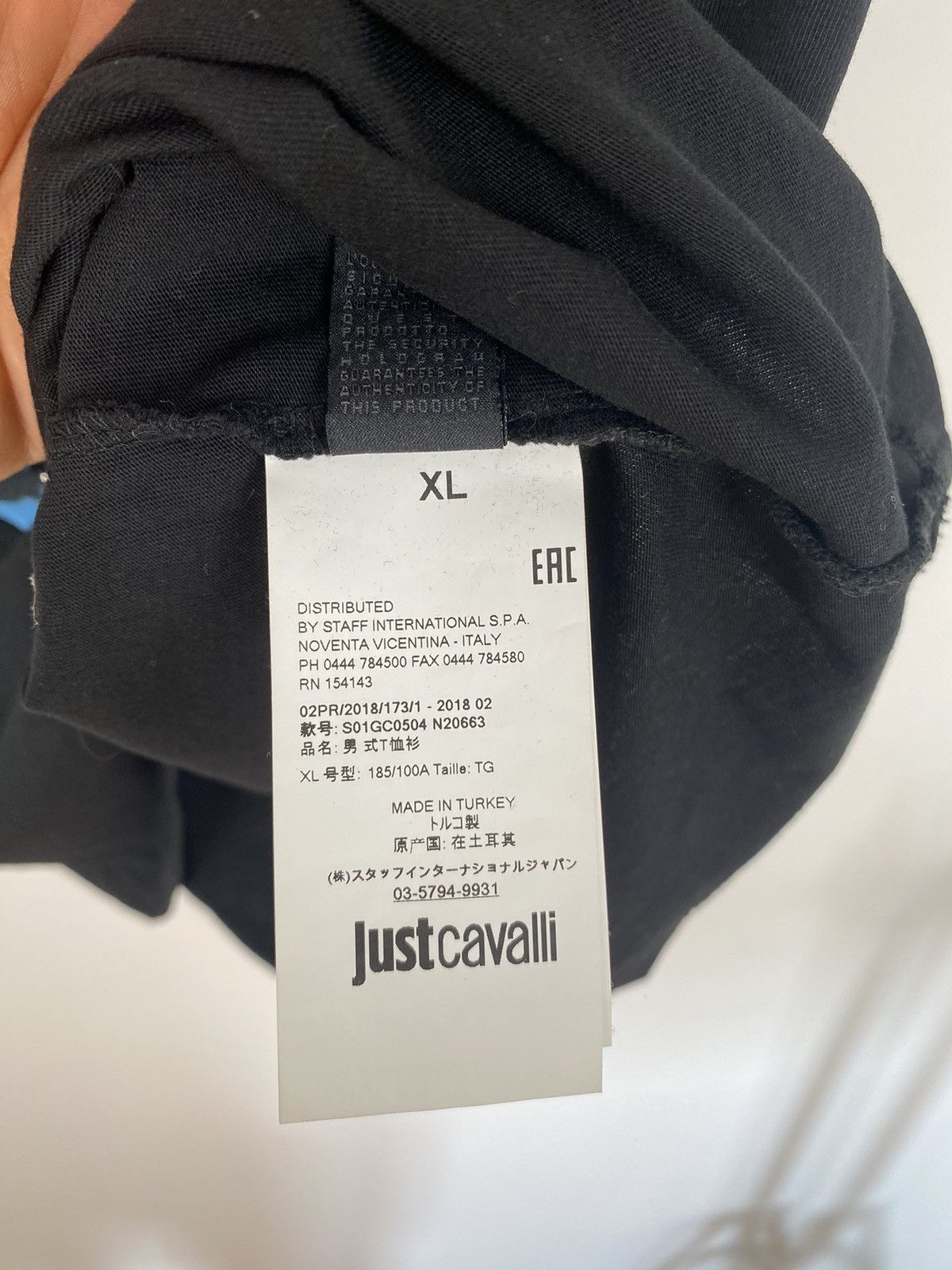 Designer × Just Cavalli Just Cavalli Statue Of Liberty Tee XL Abstract y2k graffiti Size US XL / EU 56 / 4 - 13 Thumbnail