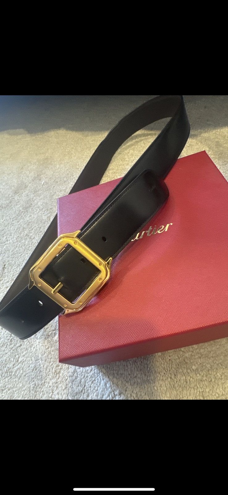 Cartier Cartier reversible santos belt Size 32 - 1 Thumbnail