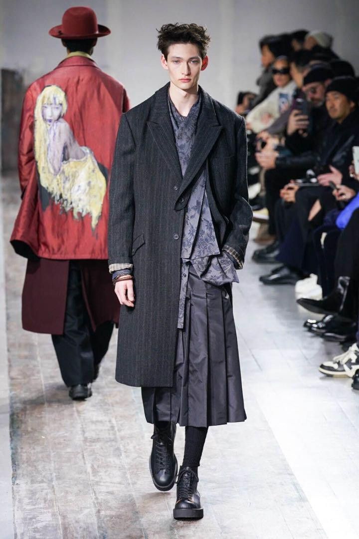 Yohji Yamamoto Yohji Yamamoto PourHomme 24-25AW LOOK5 striped coat Size US M / EU 48-50 / 2 - 1 Thumbnail