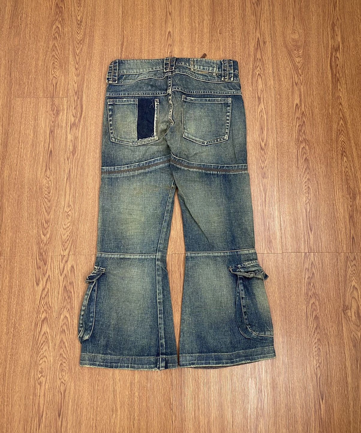 Marithe + Francois Girbaud Marithe francois girbaud flared multipocket jeans Size US 29 - 2 Thumbnail