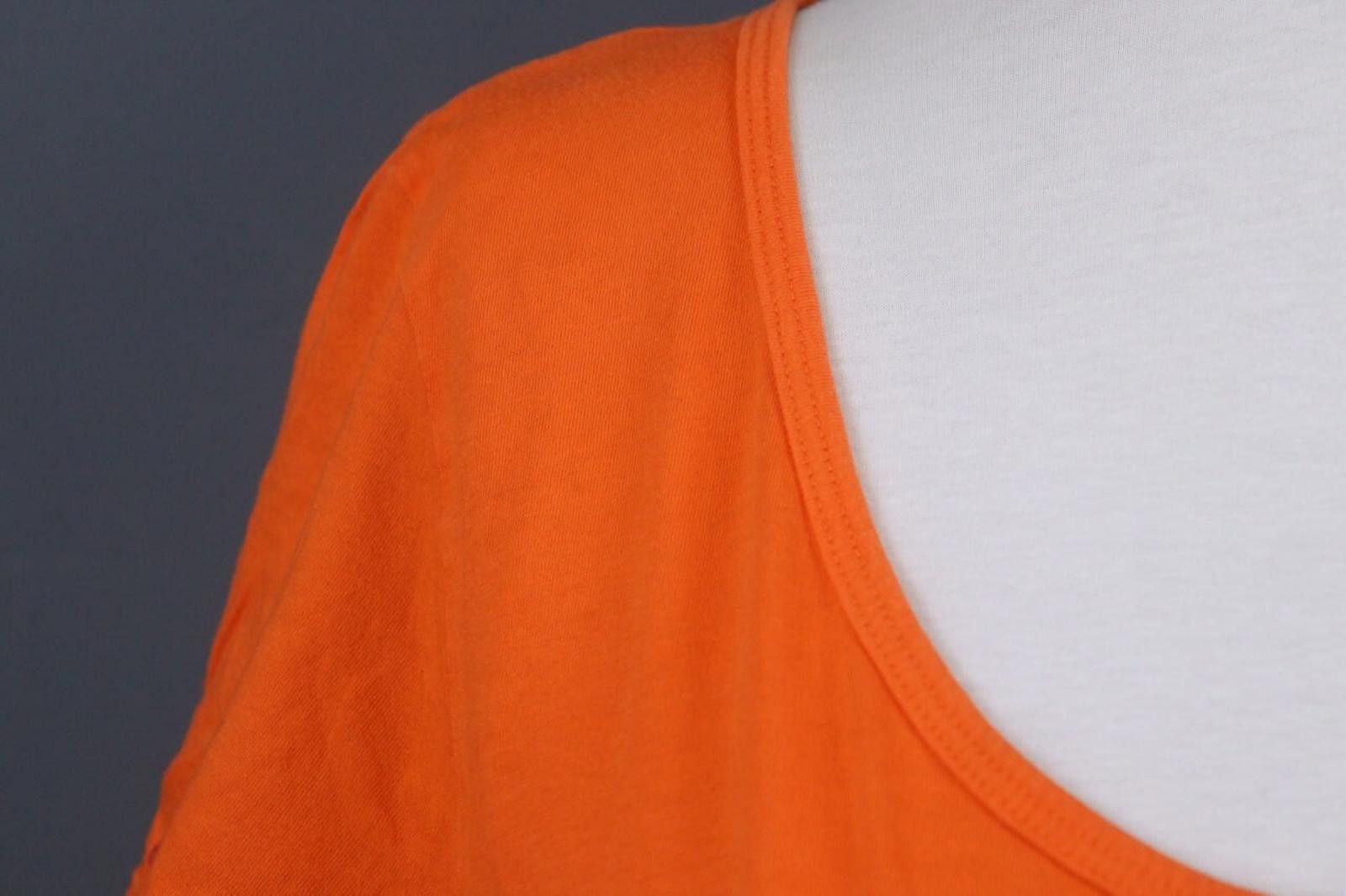 Designer Johnny Was Orange Cotton Embroidered Shift Dress Size M / US 6-8 / IT 42-44 - 8 Thumbnail