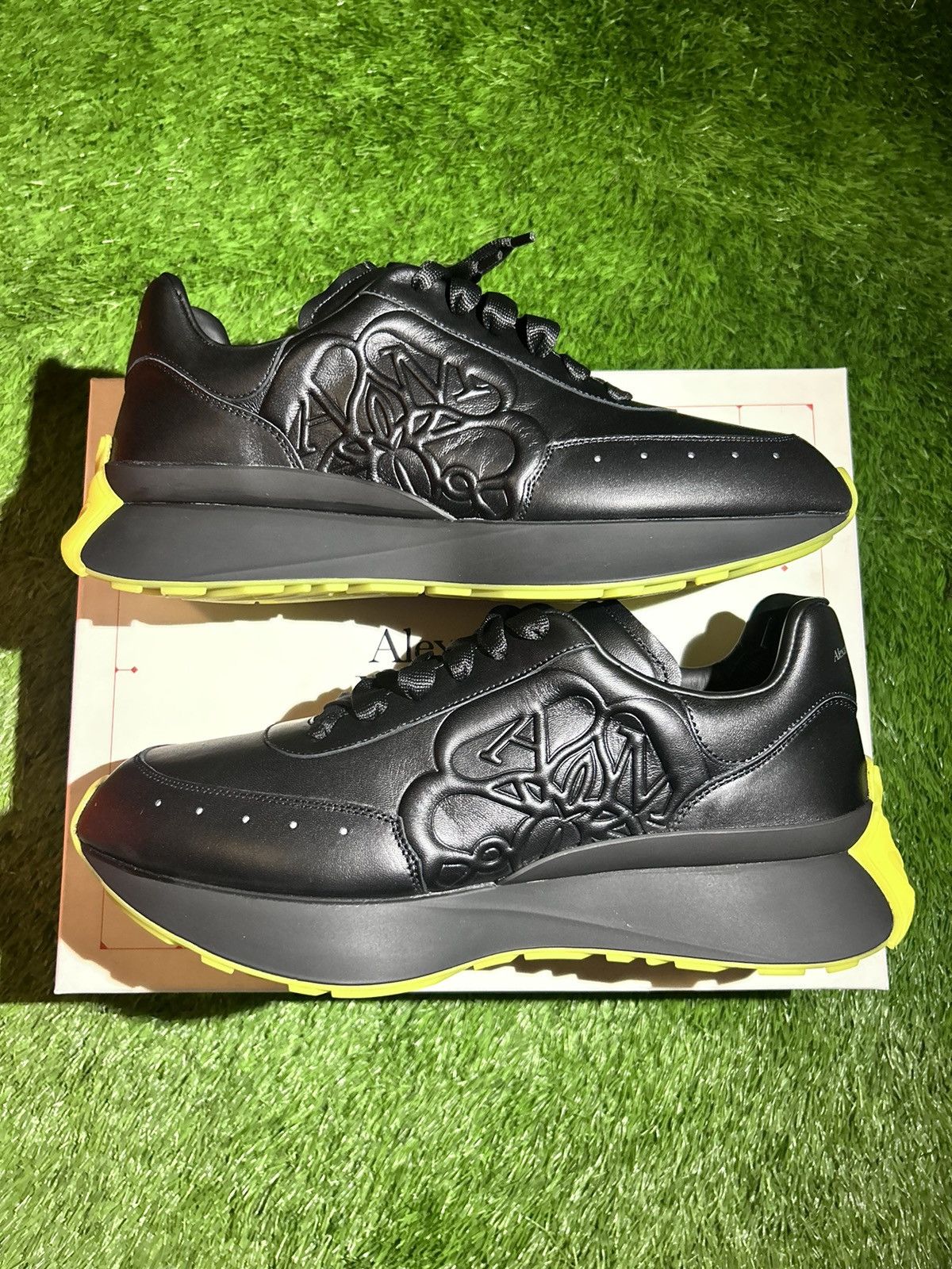 image of Alexander Mcqueen Sprint Runner Lace Up Black Size 11.5 Shoes, Men's