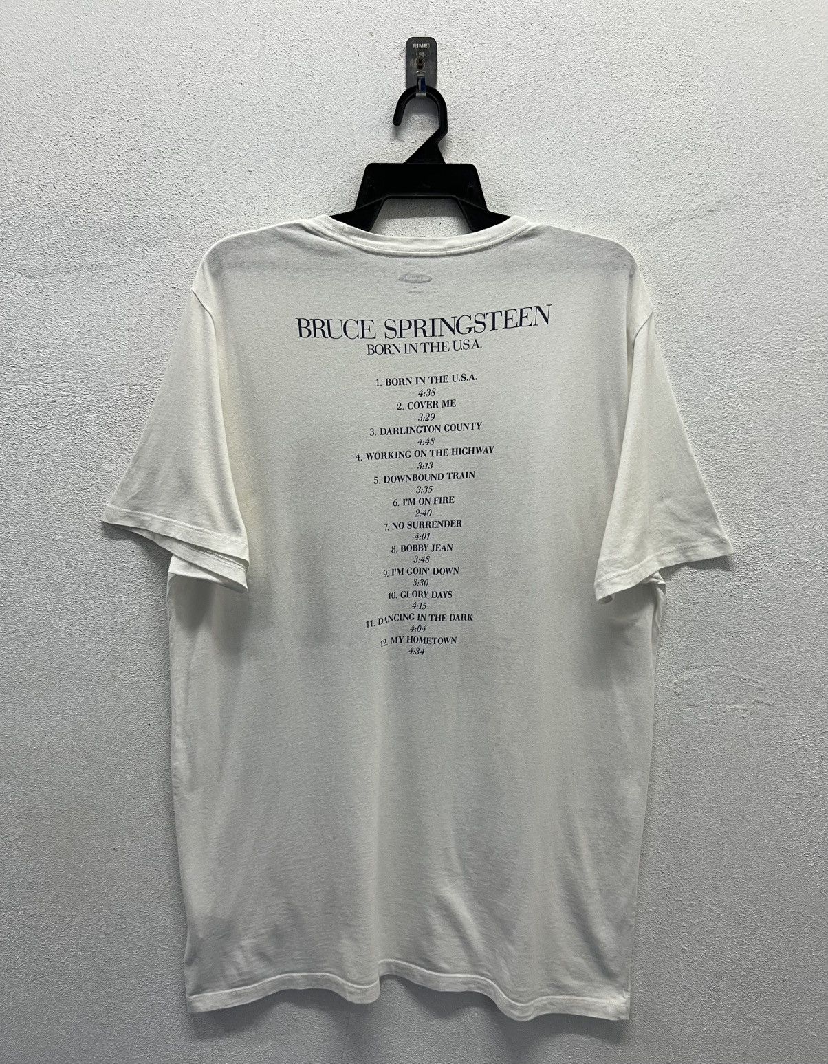 Old Navy × Vintage VINTAGE OLD NAVY BRUCE SPRINGSTEEN BORN IN USA SHIRT Size US XL / EU 56 / 4 - 2 Thumbnail