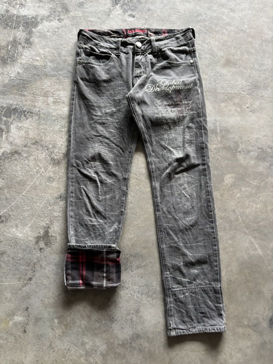 If Six Was Nine JACK SERIKA poem union jack japanese punk whiskered wash Size US 30 / EU 46 - 2 Thumbnail