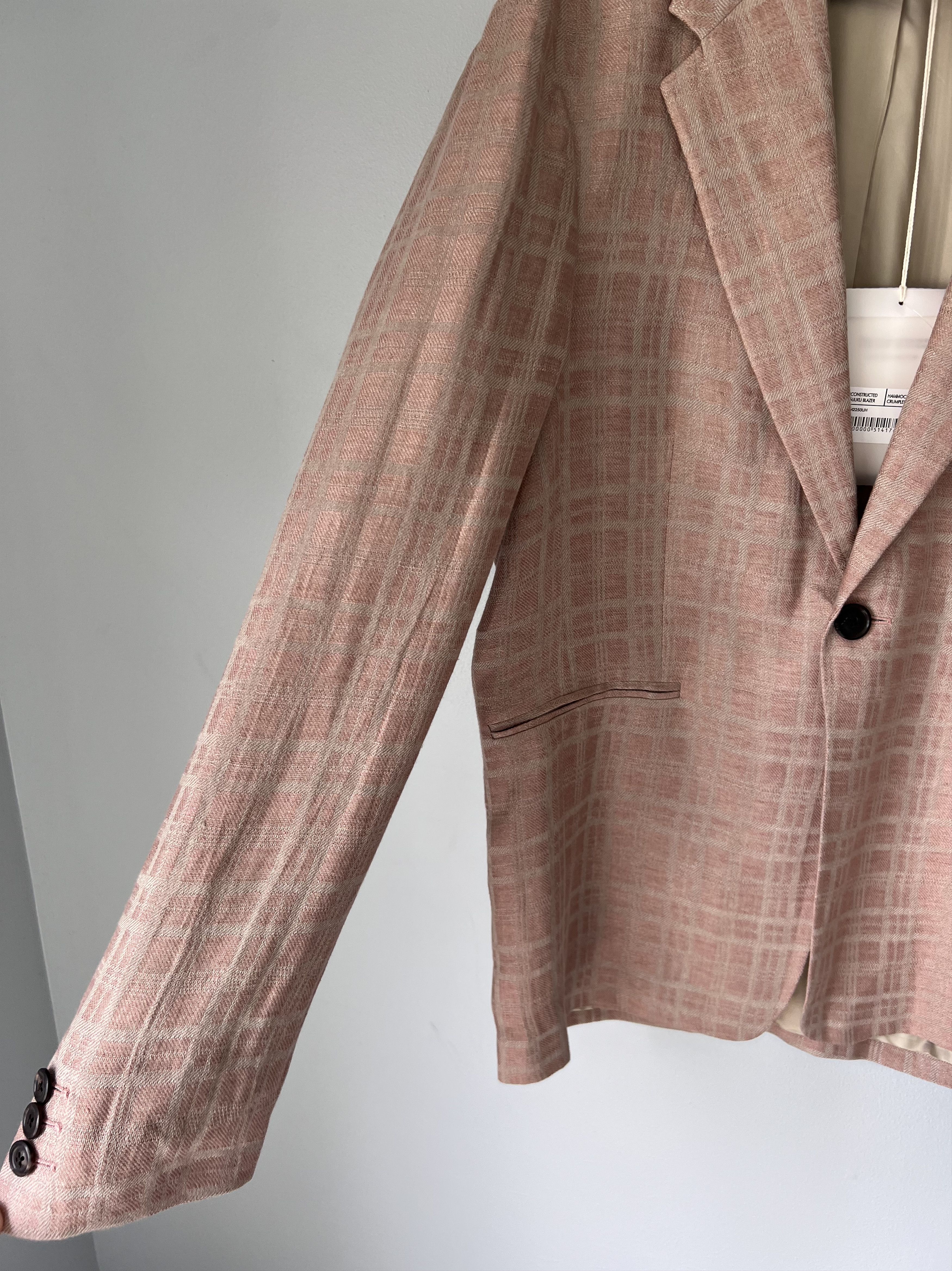 Our Legacy Our Legacy Unconstructed Shinjuku Blazer in Pink Linen Size 48R - 4 Thumbnail