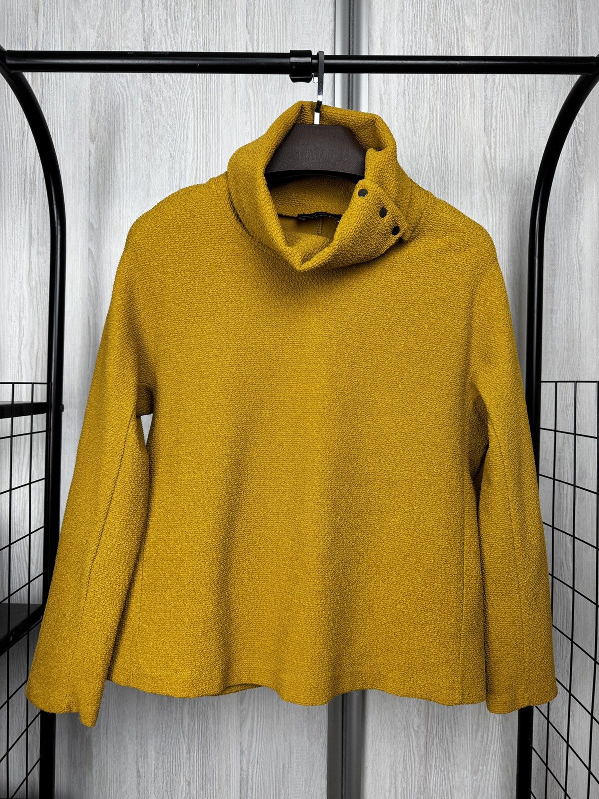 Cop Copine Cop Copine Textured funnel neck long sleeve top sweater Size S / US 4 / IT 40 - 2 Thumbnail