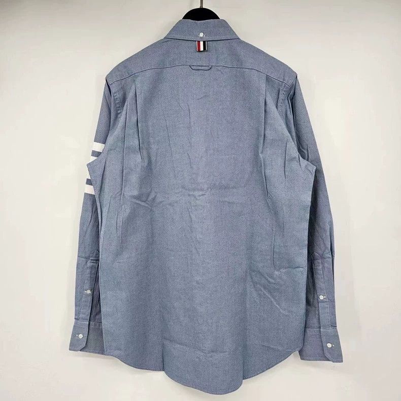 Thom Browne Thom browne Blue and white striped pocket shirt 2504-Nextar Size US L / EU 52-54 / 3 - 2 Thumbnail