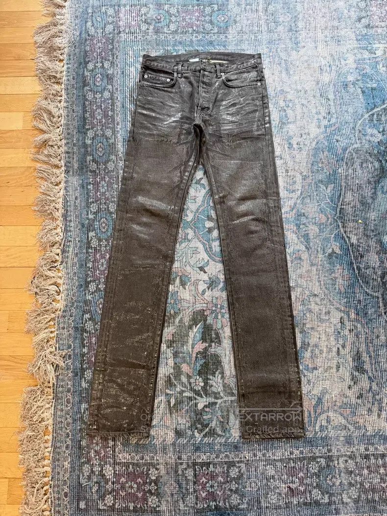 Dior Dior Black Leatherette Jeans Size US 29 - 1 Thumbnail