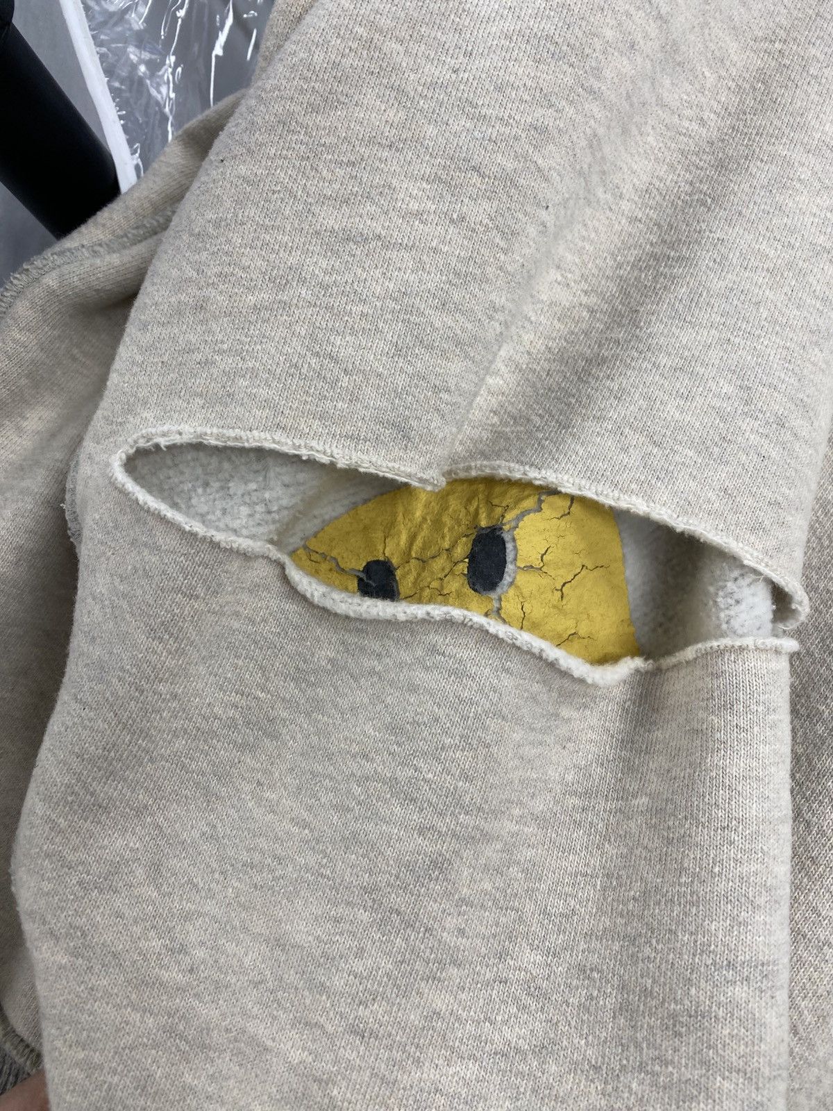Kapital Kapital smiley fleece hoodie grey medium authentic Size US S / EU 44-46 / 1 - 8 Thumbnail