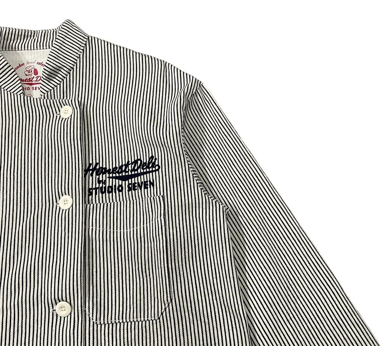 Japanese Brand × Studio Seven 💥STUDIO SEVEN HONEST DELI HICKORY BUTTON JACKET Size US XL / EU 56 / 4 - 3 Thumbnail