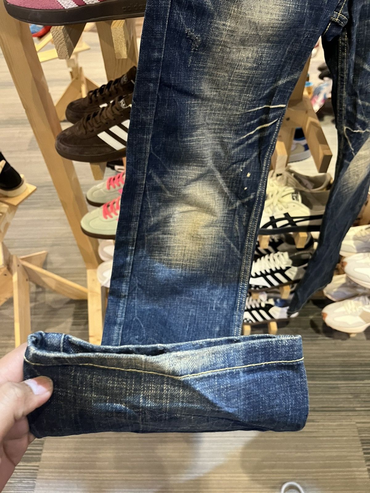 If Six Was Nine × Le Grande Bleu (L.G.B.) Red Pepper Gold Label Jeans Size US 32 / EU 48 - 11 Thumbnail