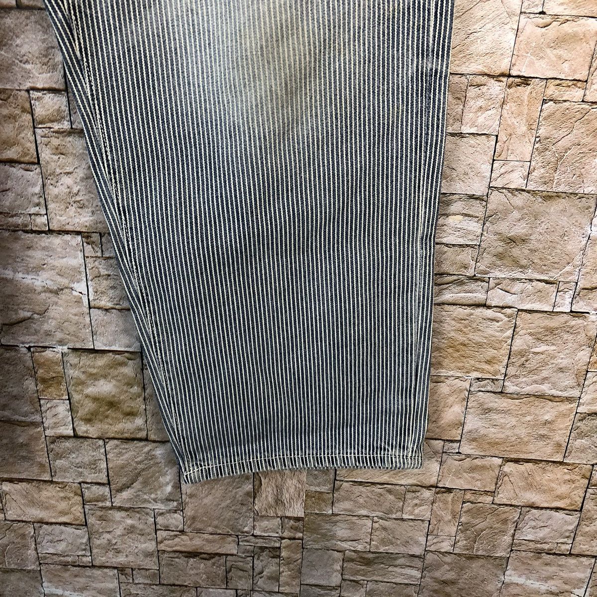 GU GU Grey Stripe Casual Pants #A346 Size US 33 - 11 Thumbnail