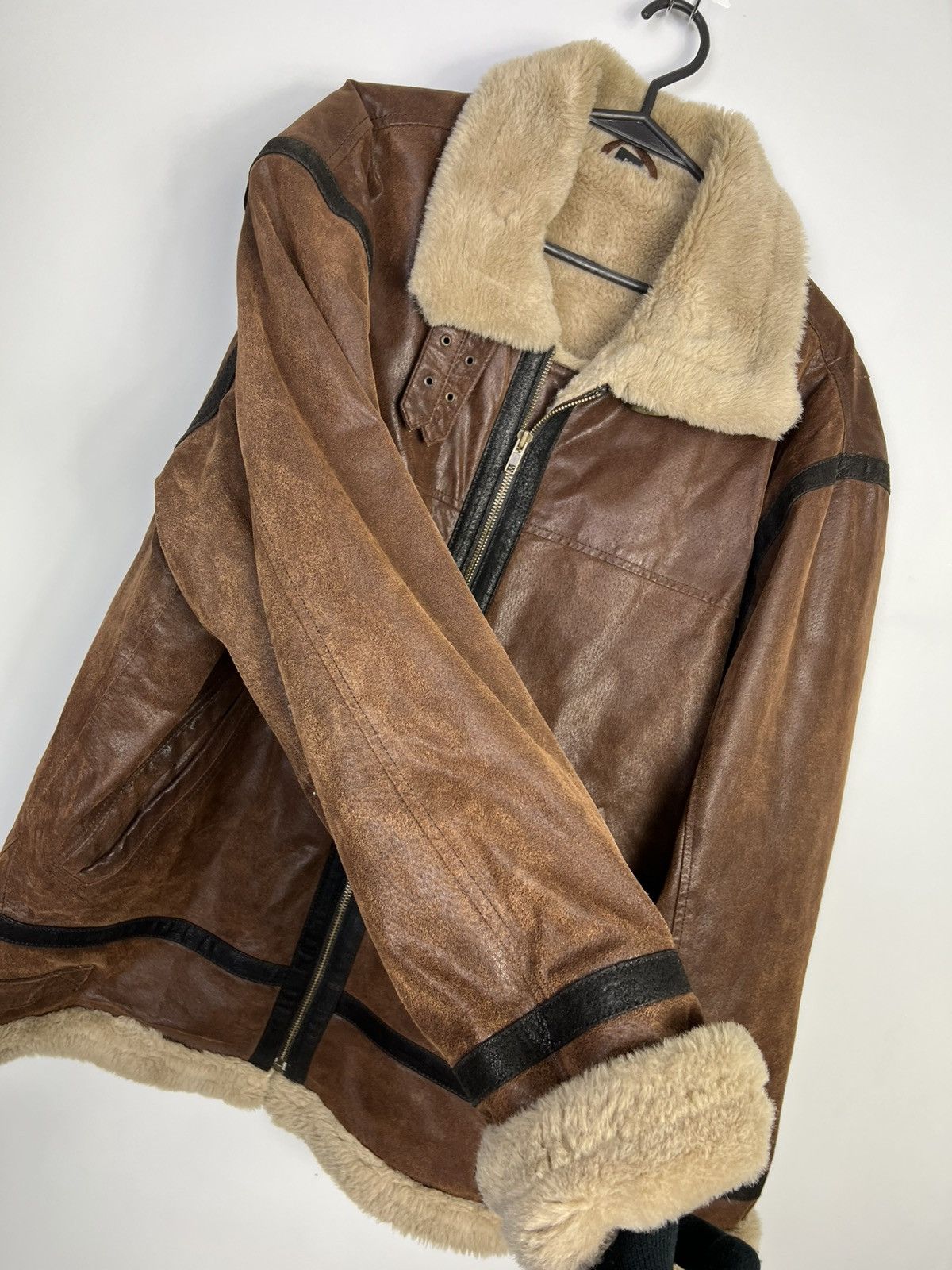 Other Leather Jacket B-3 Army Military Vintage Henry Morell Flyers Size US L / EU 52-54 / 3 - 9 Thumbnail