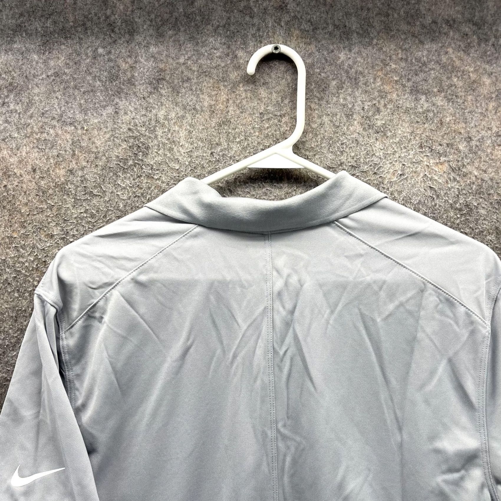 Nike Nike Dri-FIT Polo Shirt Mens Medium Gray Solid W Logo Golf Performance Casual Size US M / EU 48-50 / 2 - 7 Thumbnail