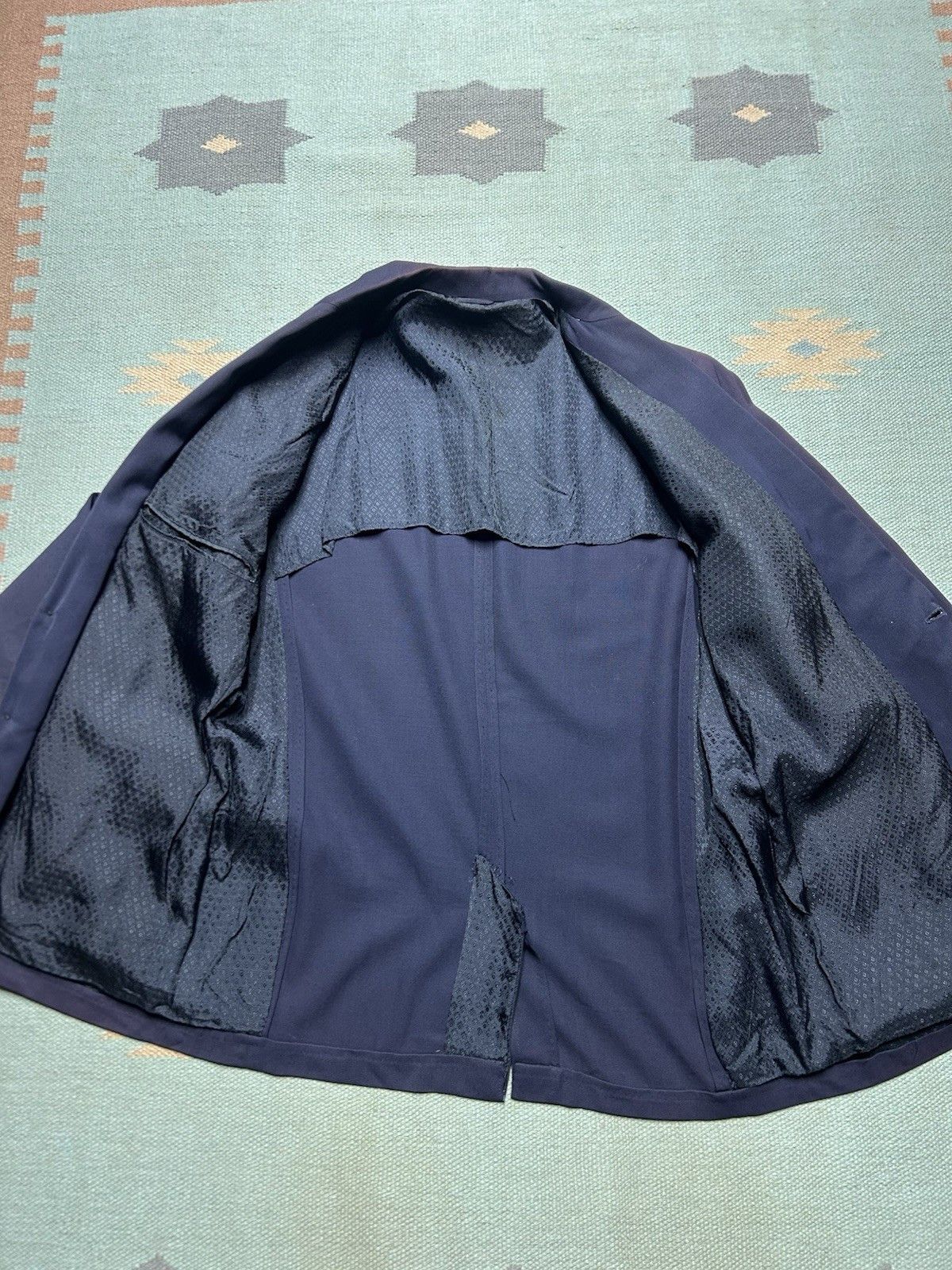 Vintage 1950s sport coat blazer gabardine faded navy Union men’s 40? Size US M / EU 48-50 / 2 - 5 Thumbnail