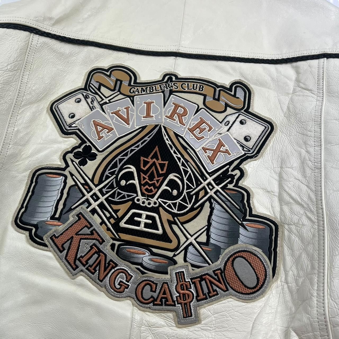 Avirex Vintage Avirex Gamblers Club King Casino Leather Jacket - XL Size US XL / EU 56 / 4 - 3 Thumbnail