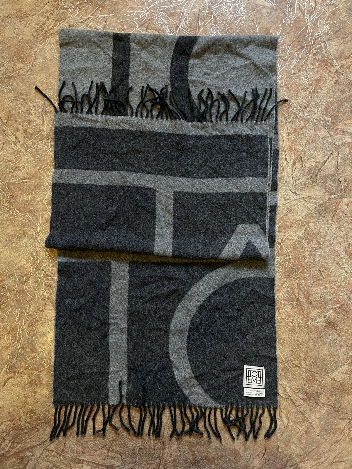 Toteme Toteme monogram virgin wool scarf Size ONE SIZE - 2 Thumbnail
