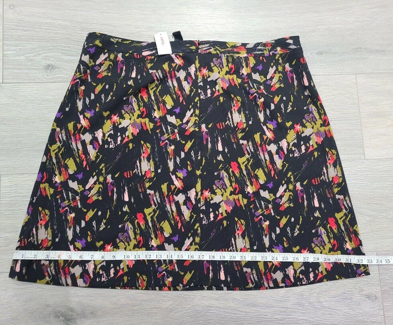 Designer Lane Bryant Skirt 22 Plus Multicolor Career a line short NWT Size 42" / US 20 - 6 Thumbnail