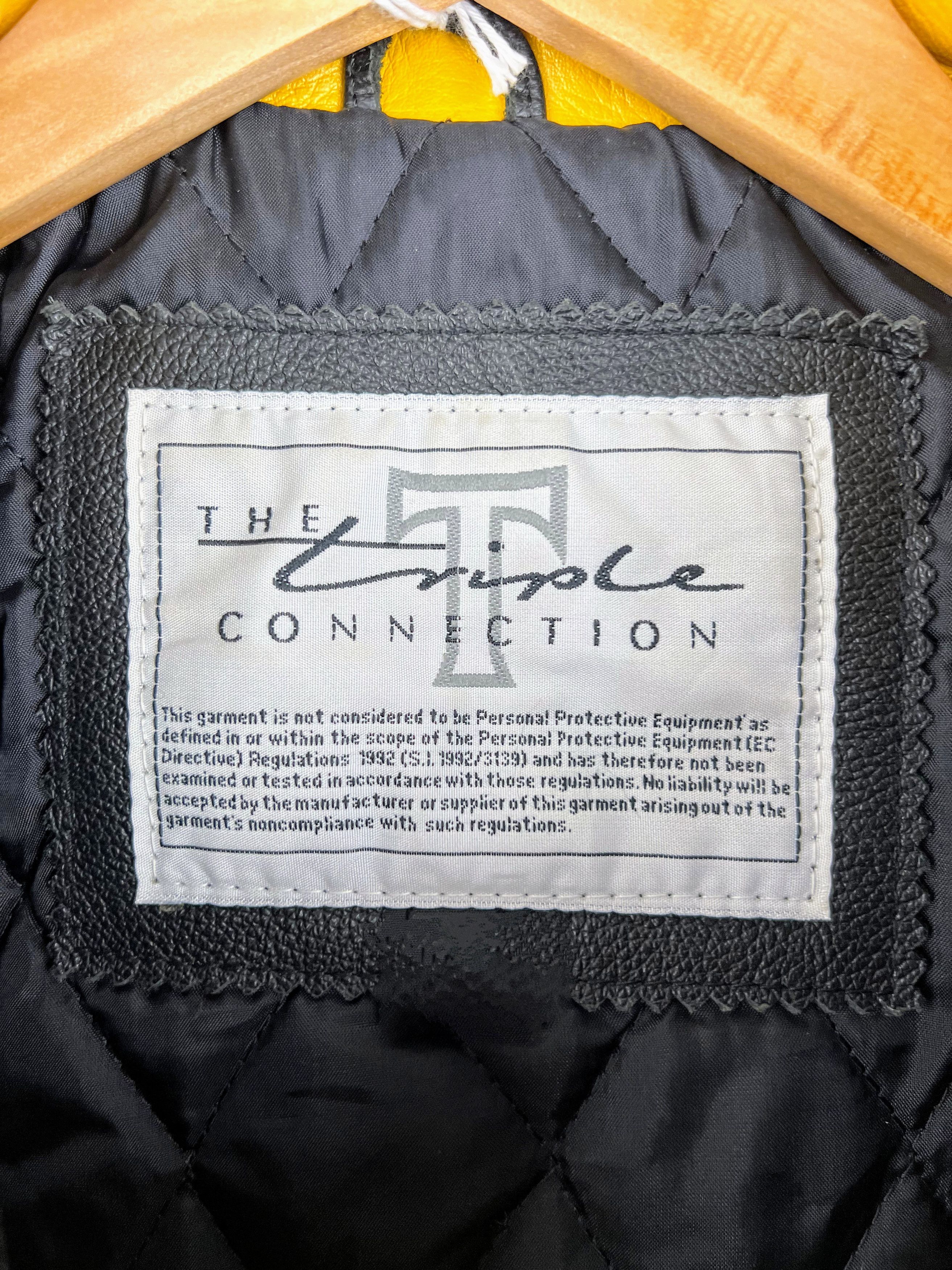 Genuine Leather 🔥 Triumph 🔥 Leather Biker Jacket Streetwear Motorcycle Size US XL / EU 56 / 4 - 5 Thumbnail