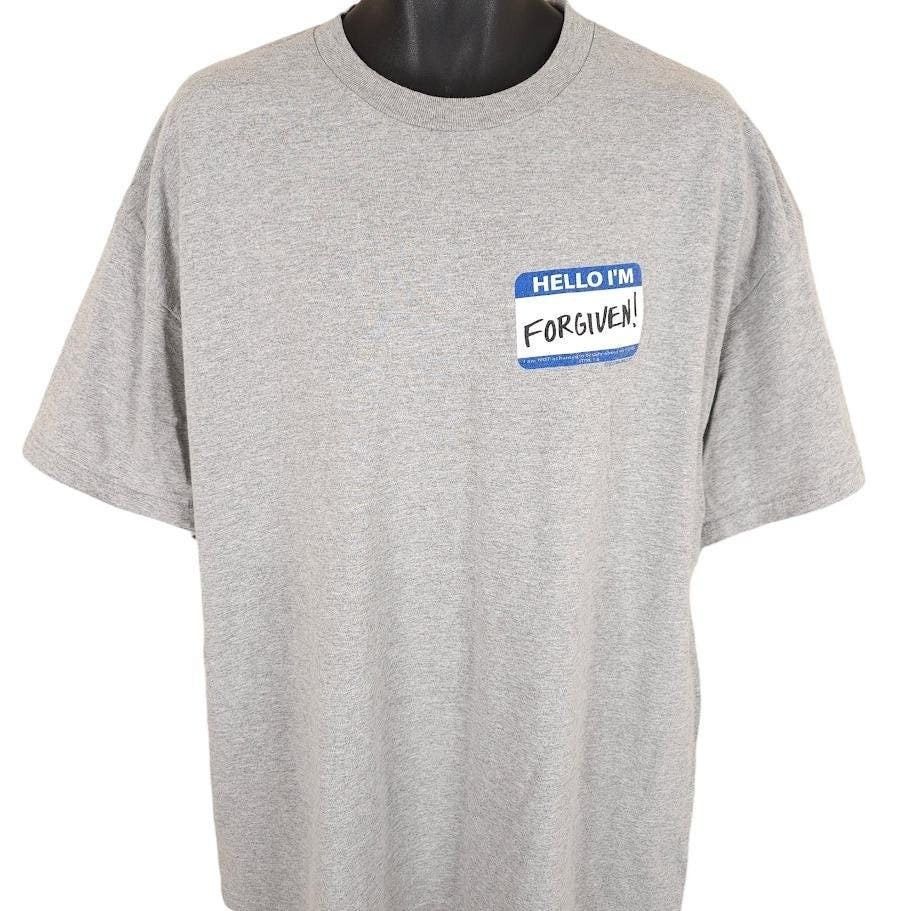Vintage Vintage Christian T Shirt Mens Size 2XL Gray Y2K Jesus Size US XXL / EU 58 / 5 - 1 Thumbnail
