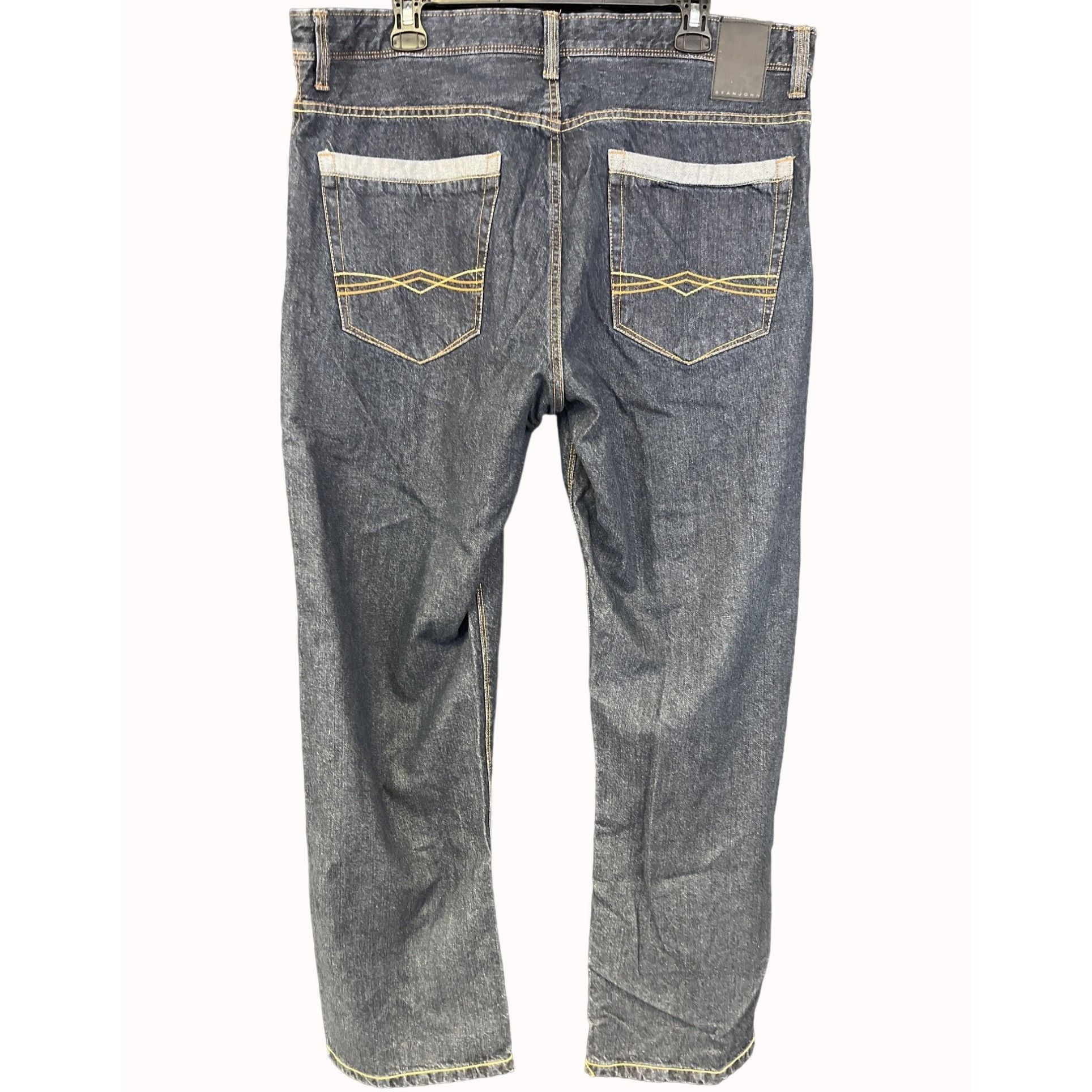 Sean John Sean John Hamilton Men's Blue Jeans/Relaxed Fit 36x32 SKU 48 Size US 36 / EU 52 - 3 Thumbnail