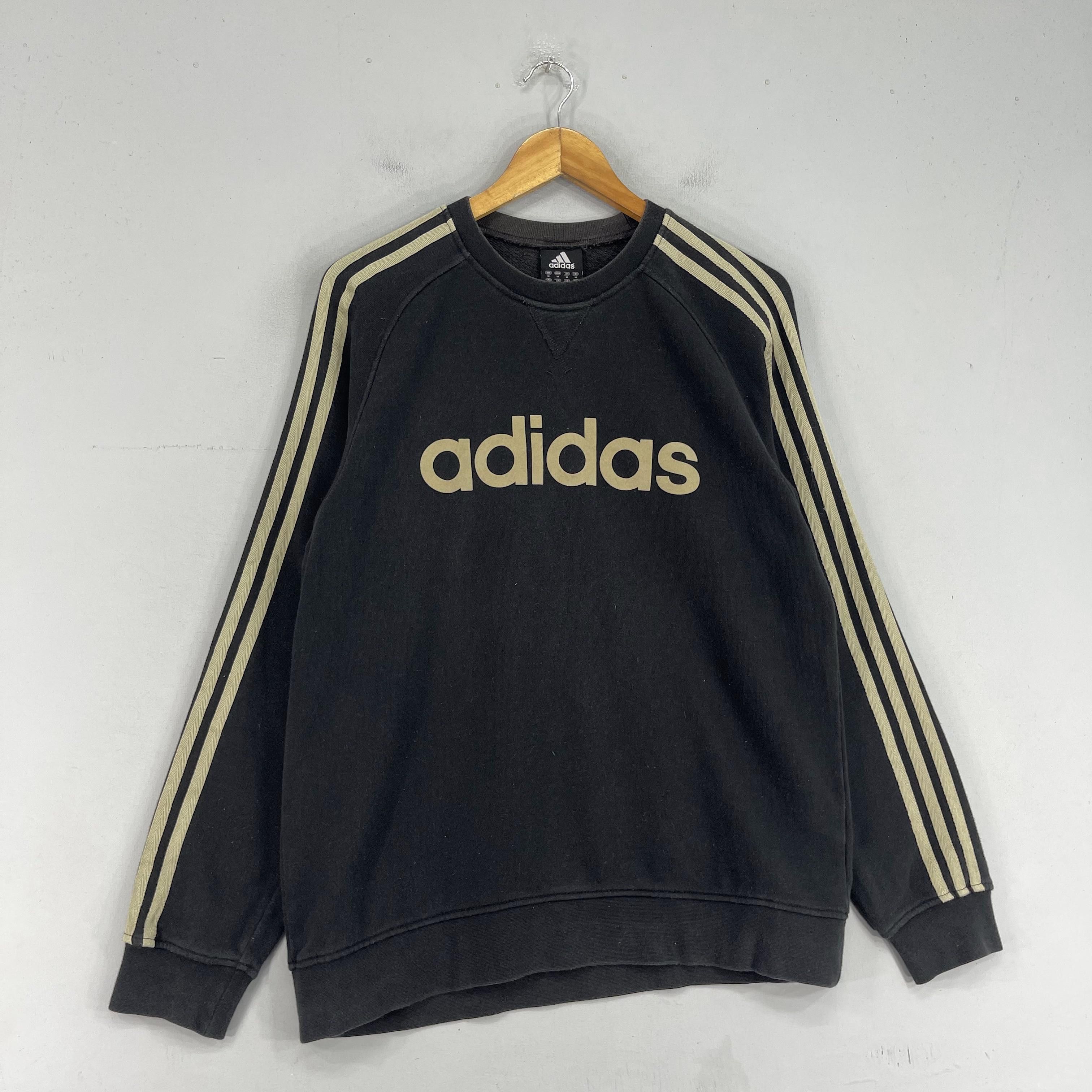 Adidas × Vintage Vintage ADIDAS Three Stripes Spellout Sweatshirt Size US M / EU 48-50 / 2 - 3 Thumbnail