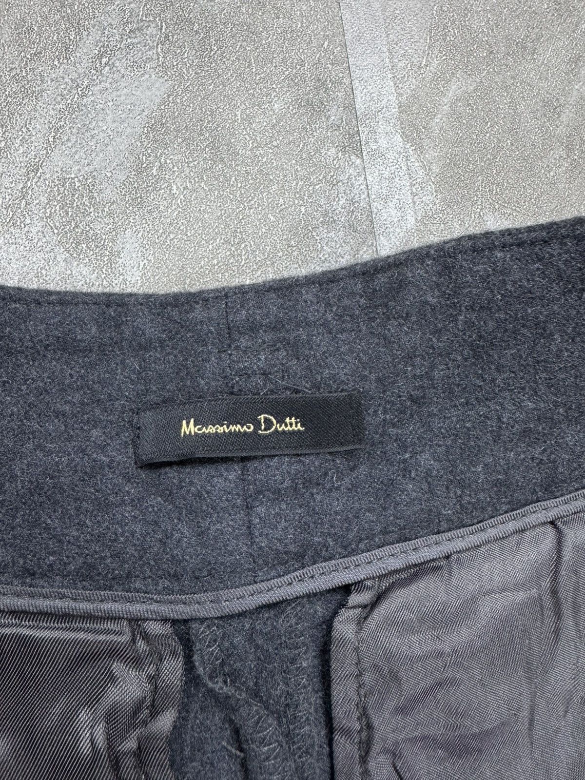 Massimo Dutti Massimo Dutti wool grey pleated trousers pants old money Size 25" / US 0 / IT 36 - 4 Thumbnail