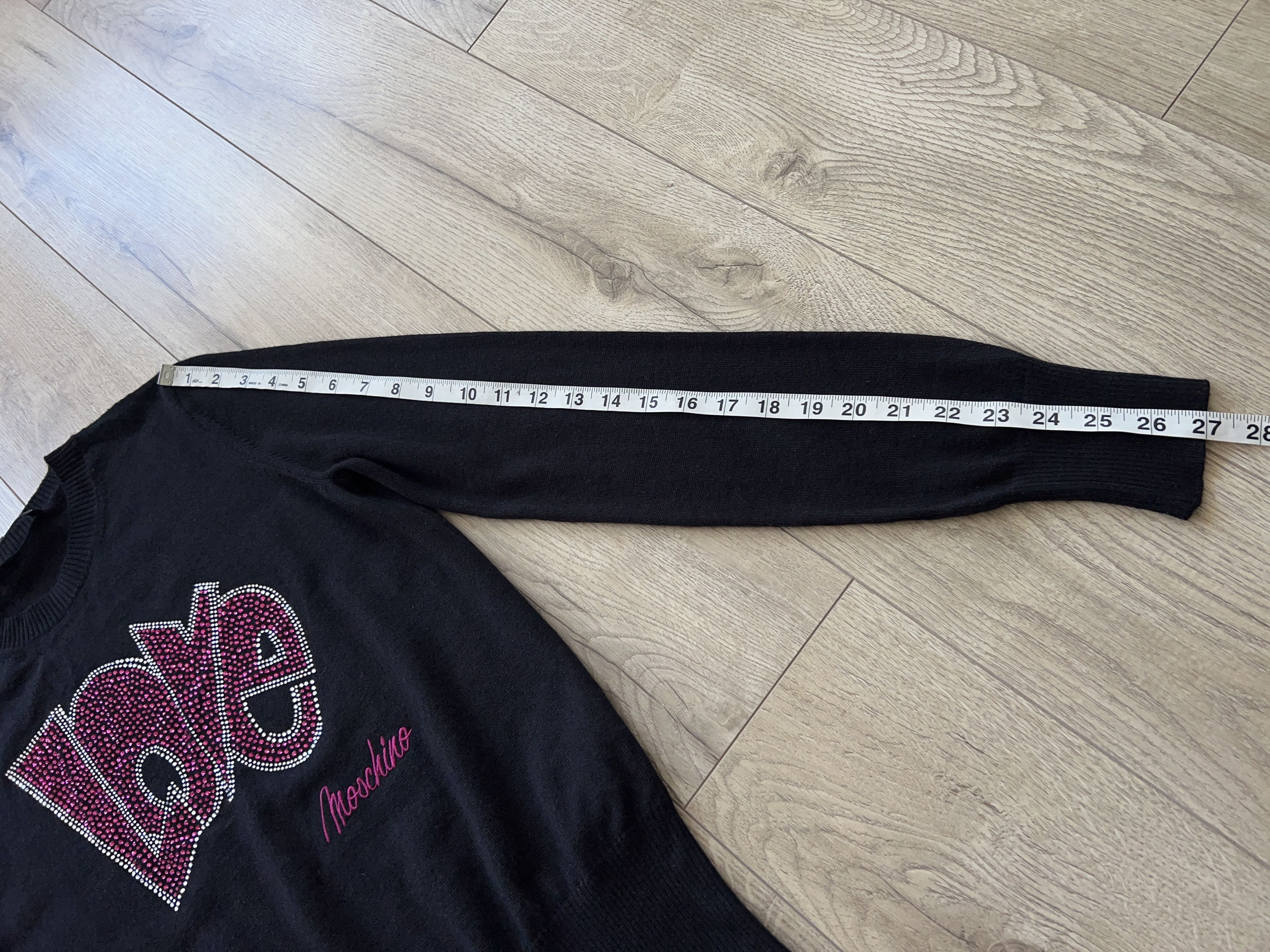 Designer × Love Moschino LOVE MOSCHINO Big Logo Wool Acrylic Sweater Jumper Pullover Size M / US 6-8 / IT 42-44 - 7 Thumbnail
