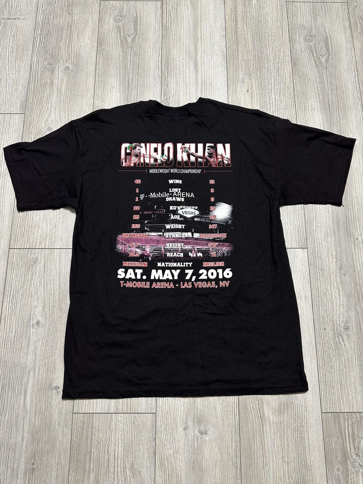 Vintage Boxing MGM Grand Canelo Khan promo tee Size US XL / EU 56 / 4 - 4 Thumbnail