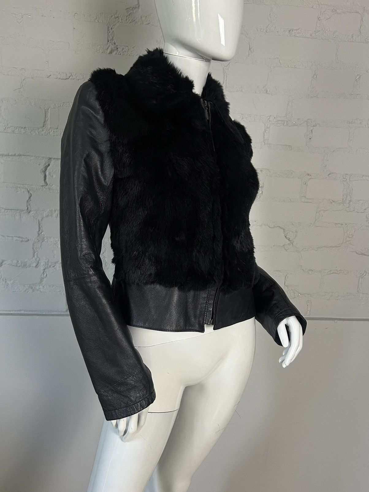 Other Vintage biker leather fur jacket Size S / US 4 / IT 40 - 3 Thumbnail
