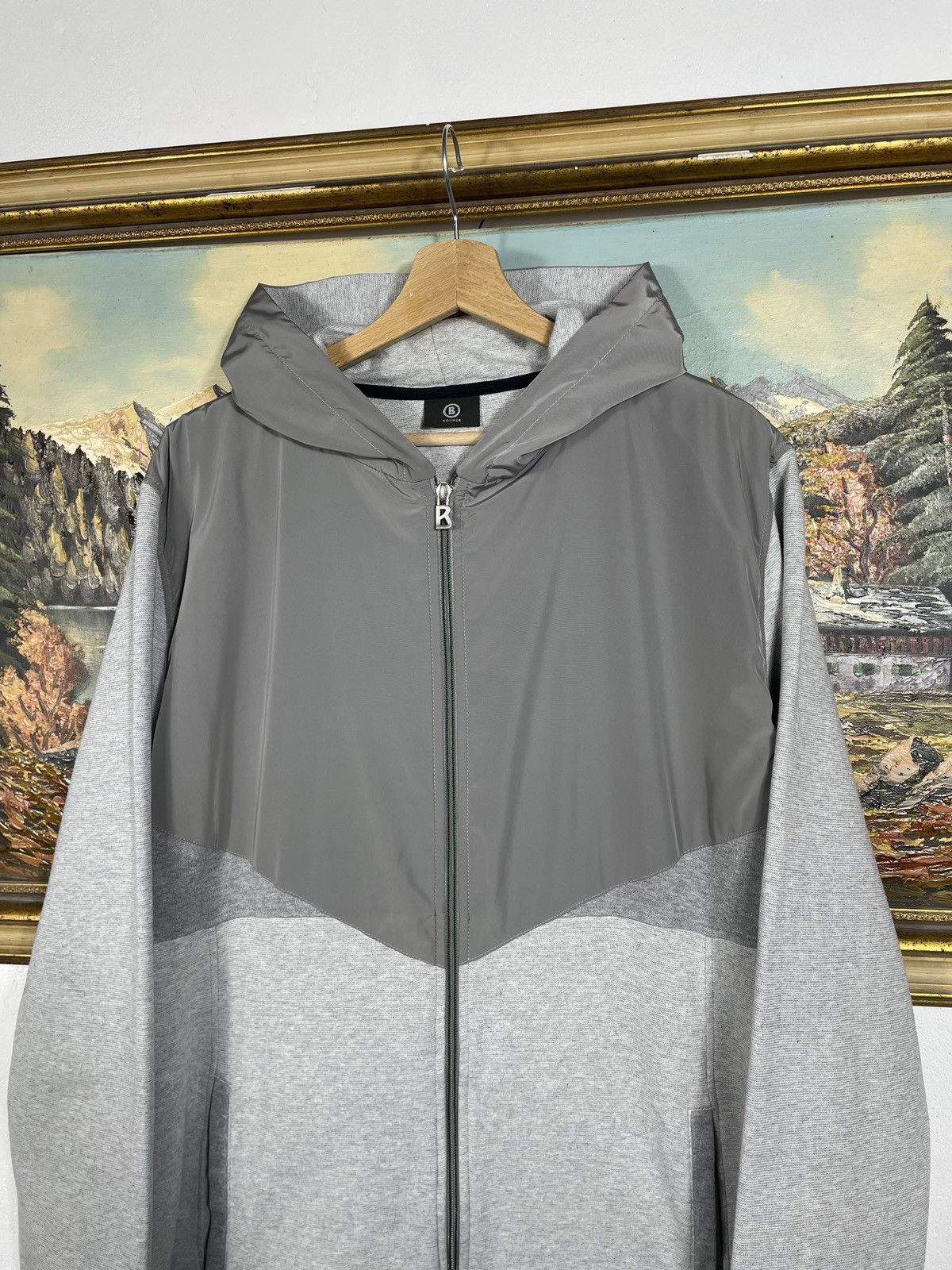 Bogner × Designer Bogner Zip Nylon Hoodie Sweatshirt Jacket Gorpcore Outdoor Size US XXL / EU 58 / 5 - 5 Thumbnail