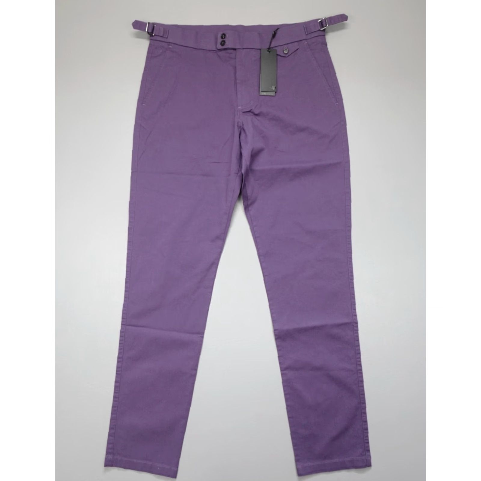 Vintage Greyson Amagansett 5-Pocket Trouser Pants Nightshade Purple Cotton Stretch 32/32 Men Pants Regular Slim? (not adding new info) Size US 32 / EU 48 - 2 Thumbnail