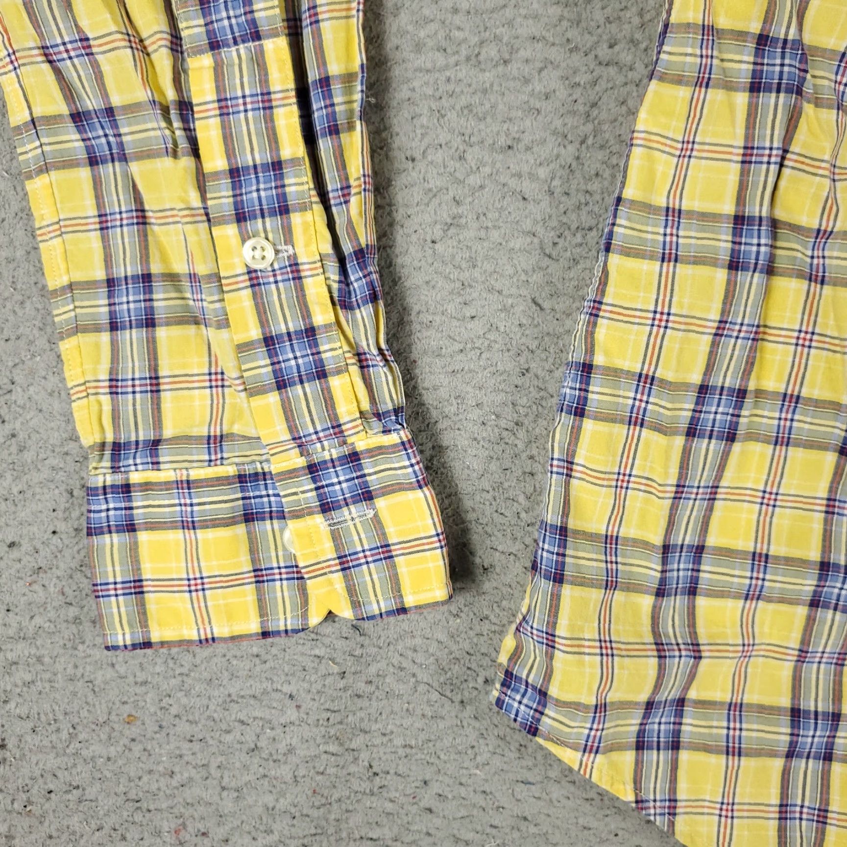Ralph Lauren VINTAGE Ralph Lauren Button-Up Shirt Mens Medium Long Sleeve Plaid Yellow Classic Preppy Size US M / EU 48-50 / 2 - 3 Thumbnail