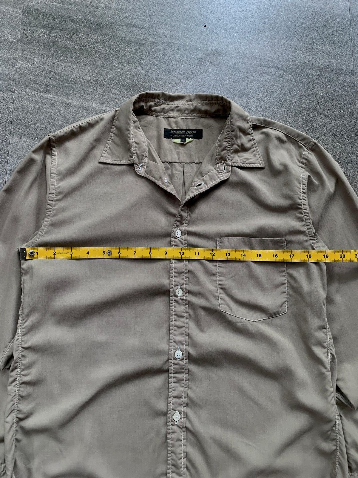 Comme des Garcons Homme Deux Nylon Contrast Stitching Shirts Size US M / EU 48-50 / 2 - 9 Thumbnail