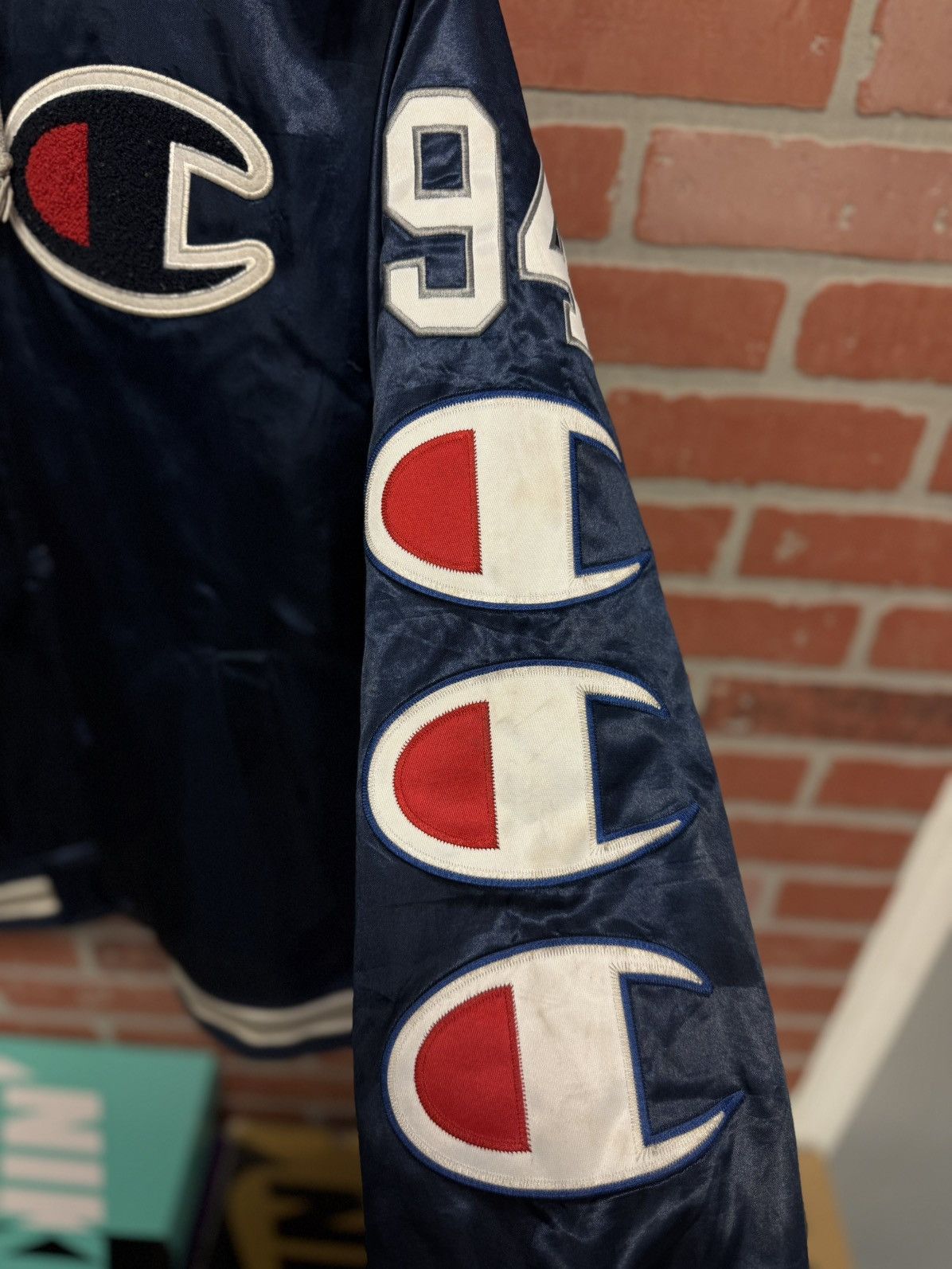 Champion × Supreme Supreme Champion Jacket Size M Blue RARE Size US M / EU 48-50 / 2 - 9 Thumbnail