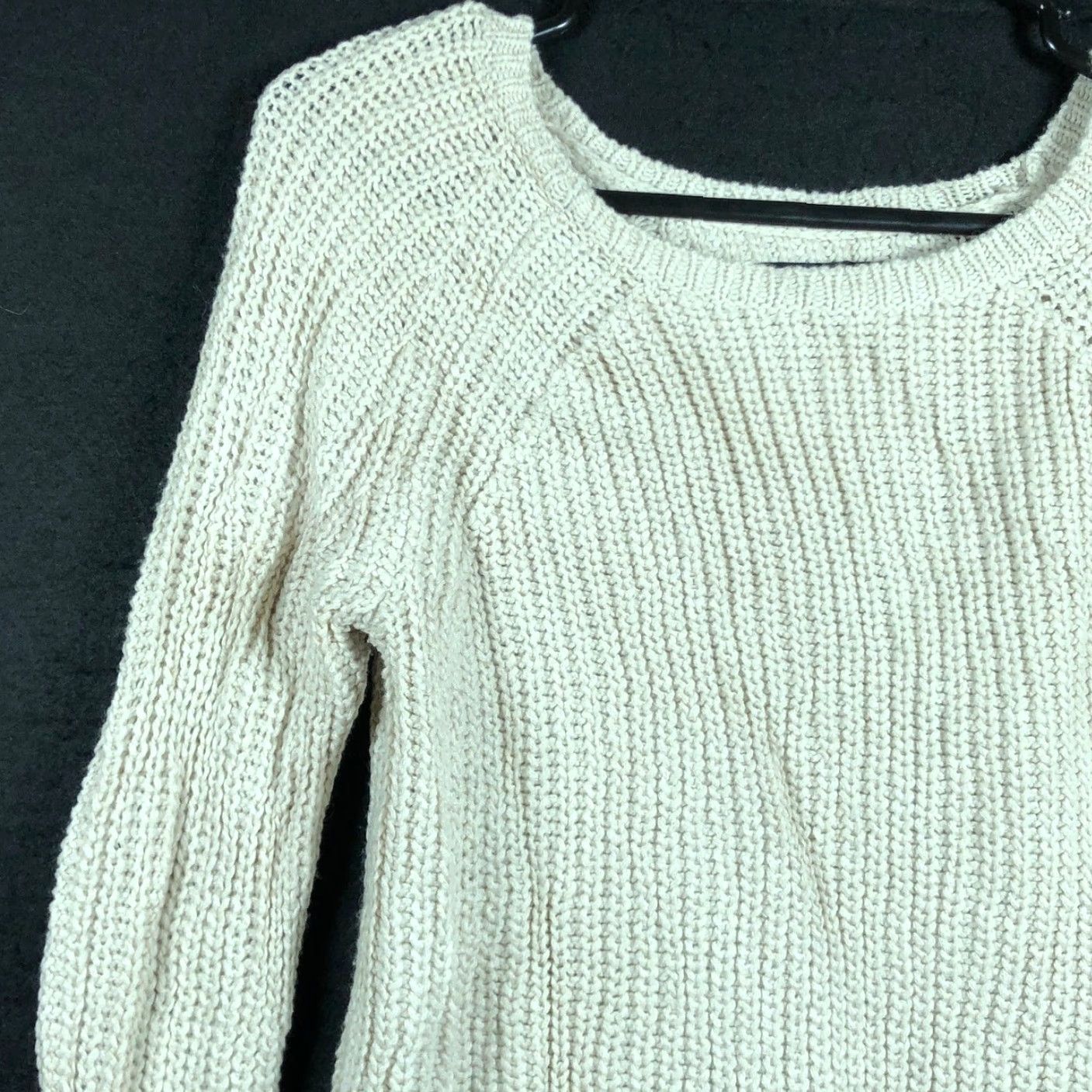 Ann Taylor Ann Taylor Womens Sweater Tan Knitted Zip Sleeves Wool Blend Stretch S Pullover Round Neck Knits Regular Size S Womens Casual Workwear Size S / US 4 / IT 40 - 3 Thumbnail