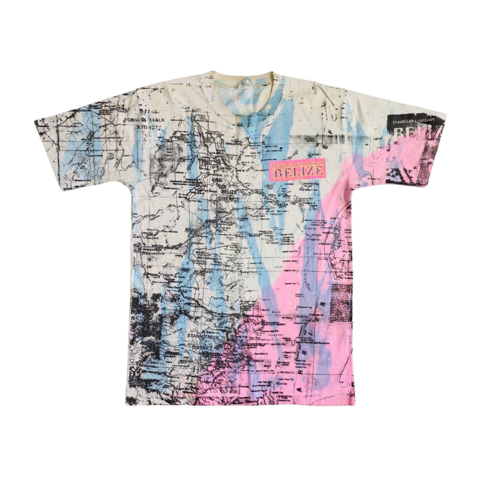 Other rare overprinted 2 sides belize map t shirt single stitch Size US M / EU 48-50 / 2 - 1 Thumbnail