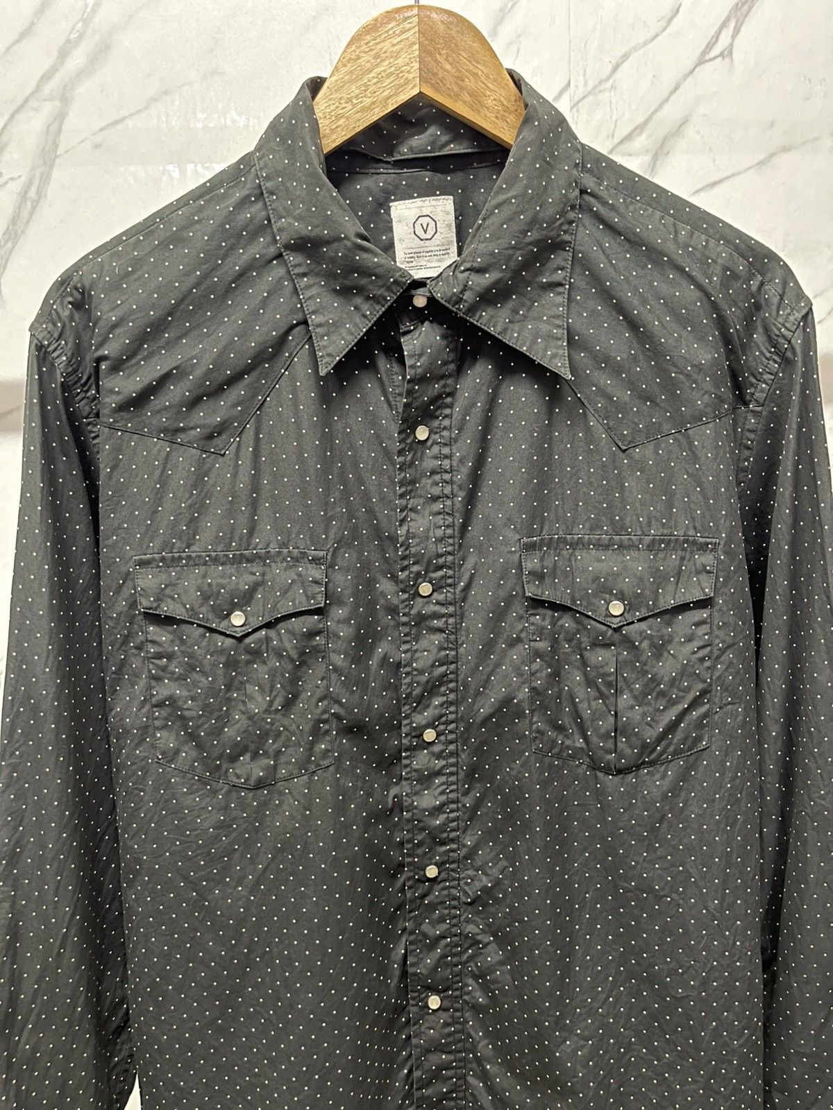 Visvim Visvim Polka dot Button Up Long Sleeve Tshirt (M) Size US M / EU 48-50 / 2 - 9 Thumbnail