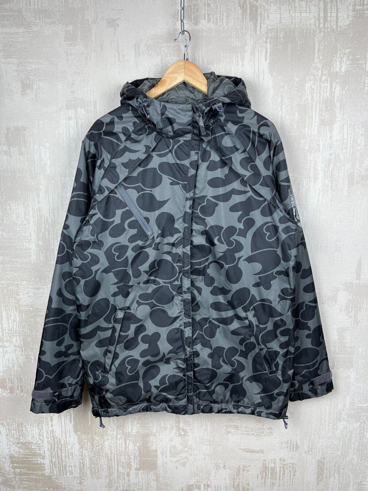 Other Fly53 Hooded Windbreaker Nylon Camo? Jacket Lightly Padded Size US L / EU 52-54 / 3 - 2 Thumbnail