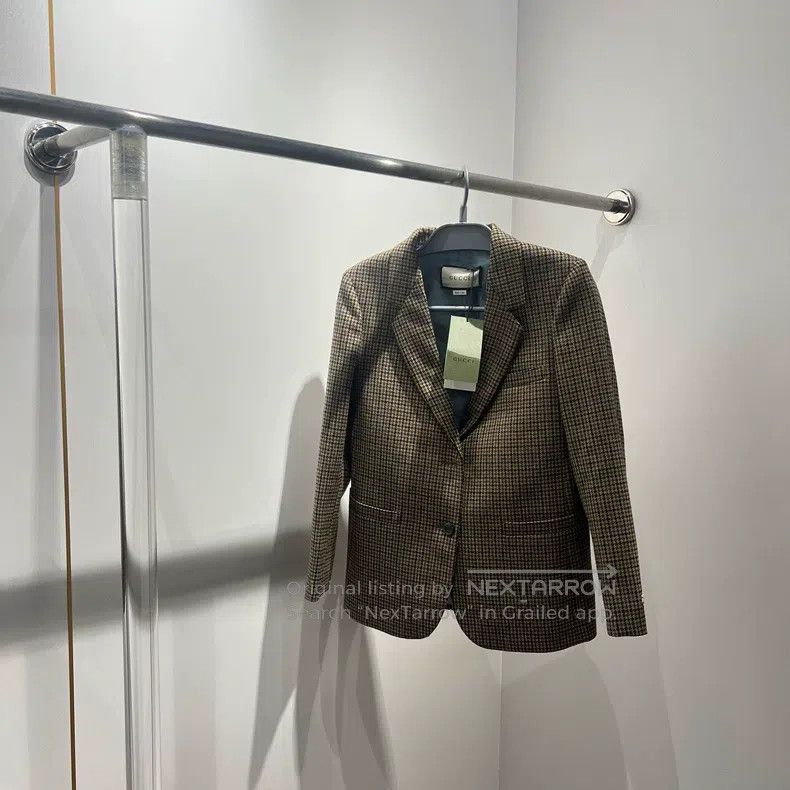 Gucci Gucci College-style patterned sleeve slogan suit jacket Size XS / US 0-2 / IT 36-38 - 1 Thumbnail